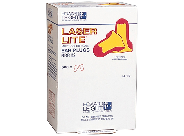 ØREPROPPER LASER LITE MULTICOLOR 1000stk - Howard Leight 