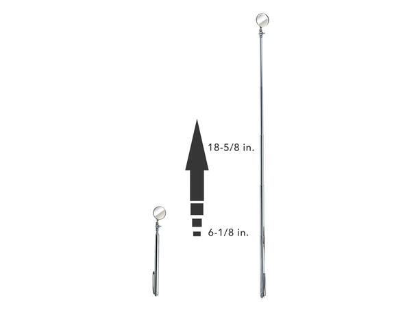 INSPEKSJONSSPEIL 22 MM M/ KLIPS Teleskopisk 152-473mm Ullman 