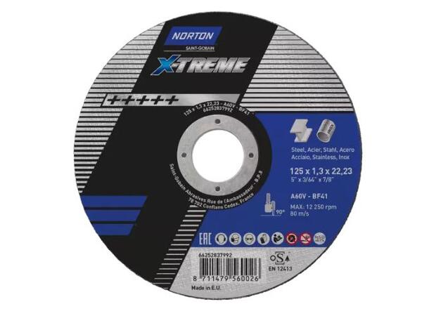 KAPPESKIVE 125x1x22,23MM X-TREME LIFE A 60 V T41 - Norton 