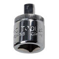 OVERGANG 3/8&quot; TIL 1/4&quot; Polert - KC Tools