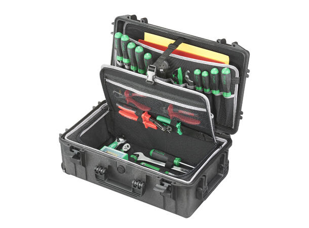 UTSTYRSKOFFERT TOOL TROLLEY OPTICASE 52 520X290X200mm (innv) med hjul og håndtak 