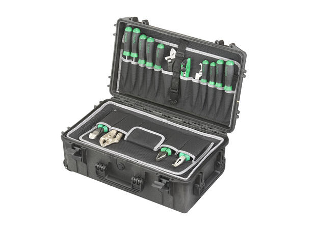 UTSTYRSKOFFERT TOOL TROLLEY OPTICASE 52 520X290X200mm (innv) med hjul og håndtak 