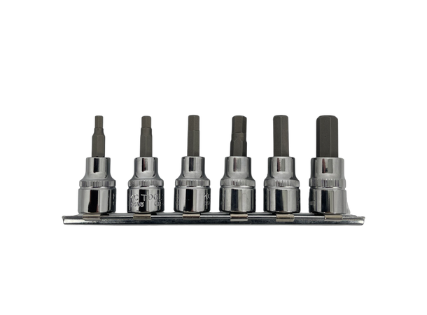 PIPESETT 3/8" DR. INNV. SEKSKANT MM 6 Stk 4-10mm KC Tools 