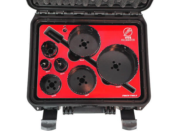 HULLSAGSETT HSS 32-86MM BRAVIDA 13 deler i koffert IP67. FTC 