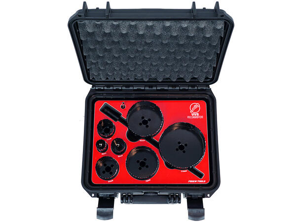 HULLSAGSETT HSS 32-86MM BRAVIDA 13 deler i koffert IP67. FTC 
