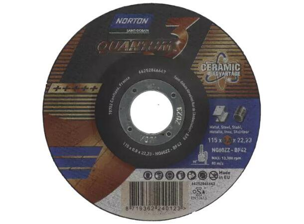 KAPPESKIVE 125x0,8x22,23MM QUANTUM 3 NQ60ZZ T42 - Norton 