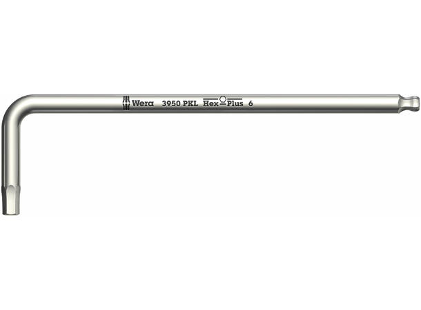 L-NØKKEL UNBRAKO 8MM KULE Rustfri 3950 Pkl 8.0x195 Wera 