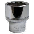 PIPE 1/2&quot; TOLVKANT 12MM Forniklet, forkrommet, polert KC Tools
