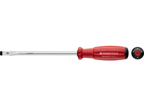 SKRUTREKKER RETT NR.6 PB 8100 1,6x10x180mm SwissGrip - PB Swiss Tools 