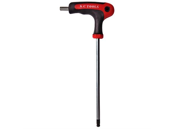 SEKSKANTNØKKEL 1/8" T-HÅNDTAK L=100mm, m/kule,  KC Tools 