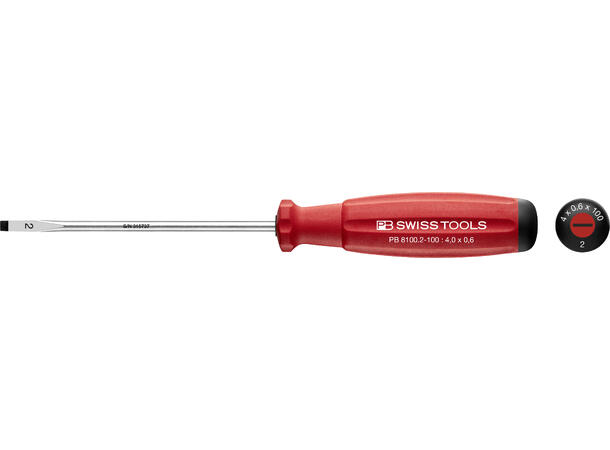 SKRUTREKKER RETT NR.2 PB 8100 0,6x4x100mm SwissGrip - PB Swiss Tools 
