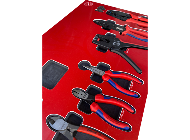 TANGSETT TK6DE FOR EL.VOGN 6 stk elektrotenger, Knipex 