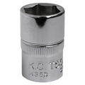 PIPE 3/8&quot; SEKSKANT 5/16&quot; Forniklet, forkrommet, polert KC Tools