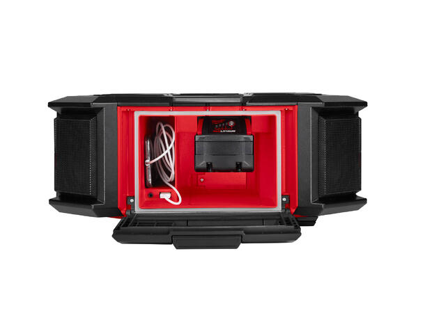 ARBEIDSRADIO DAB+ M18 PACKOUT™ Radio + lader Milwaukee 