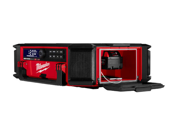 ARBEIDSRADIO DAB+ M18 PACKOUT™ Radio + lader Milwaukee 