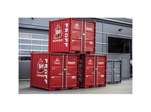 CONTAINER 10 FOT LC RAL 3020 Container rød 