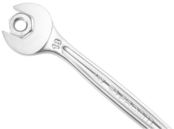 KOMB. NØKKEL 9MM M/SKRALLE OG VENDER 467B - Facom 