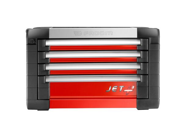 TOPPKASSE M3 RØD JET+ 4 SKUFFER JET.C4M3 - Facom 