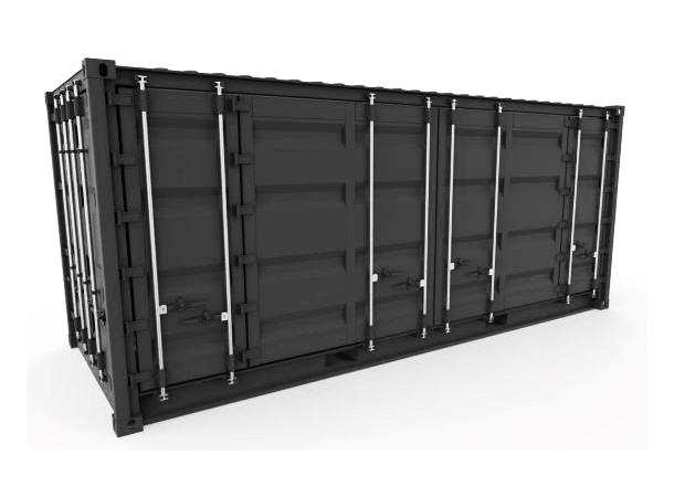 CONTAINER HEAVY LOAD 20´ FULL ACCESS Incl. Racking, RAL 7012 Grey, FTC