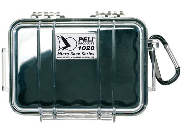 KASSE PELI 1020 MICRO SORT/KLAR Innv. mål: 137x92x43 mm Peli 