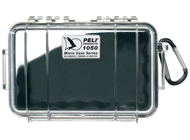 KASSE PELI 1050 MICRO SORT/KLAR Innv. mål: 160x93x70 mm - Peli 