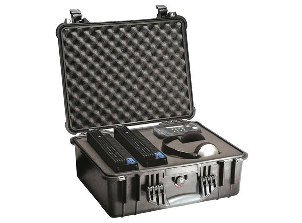 KASSE PELI 1550 M/SKUM, SORT Innv. mål: 473x360x196 mm - Peli 