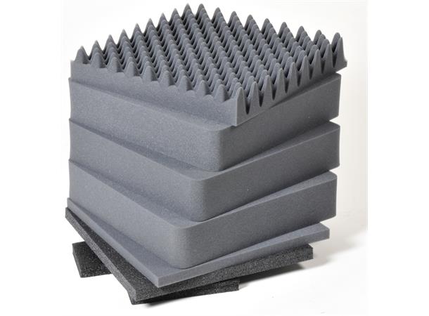 KASSE PELI CUBE 0340, SORT M/SKUM Innv. mål: 457x457x457 mm - Peli 