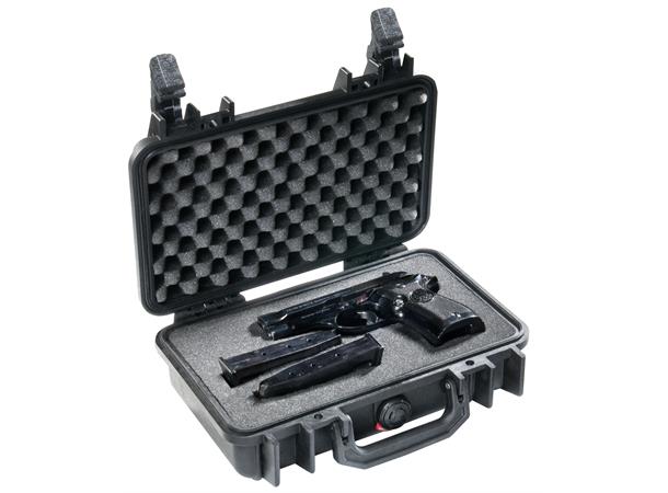 KASSE PELI 1170 M/SKUM, SORT Innv. mål: 268x153x80 mm - Peli 