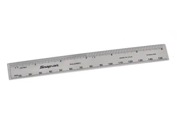 LINJAL STÅL TOMMEMÅLING  6" - 2 SIDIG Snapon - RULER601 