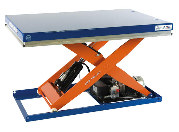 LØFTEBORD 1-FAS CL1001 1000KG EDMO 1200 X 800MM, 240V 