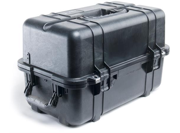KASSE PELI 1460 M/SKUM, SORT Innv. mål: 471x252x277 mm - Peli 