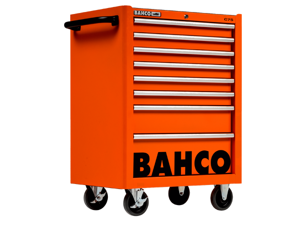 VERKTØYVOGN C75 8 SKUFFER 26" ORANSJE 986x501x763mm - Bahco 