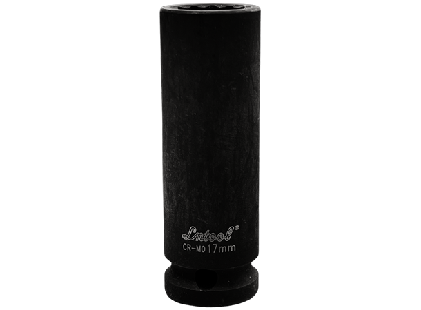 KRAFTPIPE 1/2" DR. LANG 17MM TOLVKANT 78mm lengde - KC Tools 