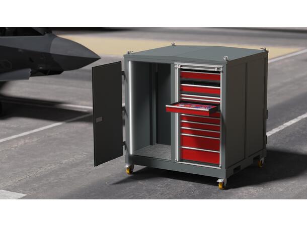 MOBILE MAINTENANCE DEPLOYMENT STATION CUBE, Tools & Accessories, RAL7012, FTC