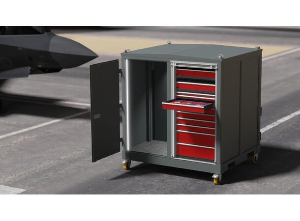 MOBILE MAINTENANCE DEPLOYMENT STATION CUBE, Tools & Accessories, RAL7012, FTC 