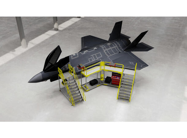 COCKPIT STAIRS AND WING PLATFORM F-35 Line Maintenance Docking, LMD, FTC
