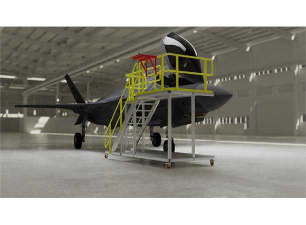 F-35 FUSELAGE STAND RIGHT HAND SIDE Sidestand, Line Maintenance Docking, LMD