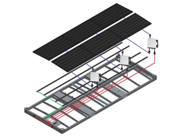SOLCELLE TAKMODUL 20 FOT F. CONT.MODULER Takmodul  2,55kWp, PV Solarmodule 