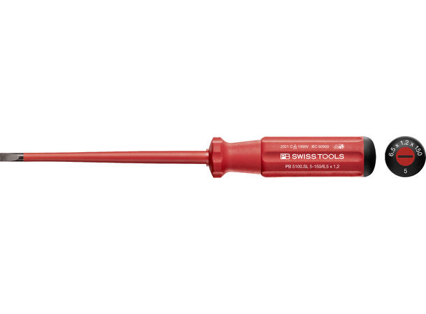 SKRUTREKKER RETT NR4 VDE SLIM PB 5100.SL 1x5.5x125mm Classic - PB Swiss Tools 