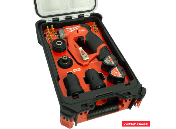 BOR-/SKRUMASKIN M12 FDDXKIT I PACKOUT™ Inkl. HDFI, 10stk 50mm bits, FDDXKIT 