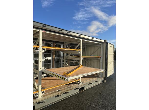 CONTAINER HEAVY LOAD 20´RIGHTSIDE ACCESS Racking+ locker, Low Cube, FTC 