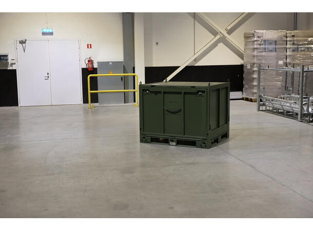 BOKS JMIC SAMMENLEGGBAR ALU 1300 x 1110 x 1090mm, 150 / 1500kg 