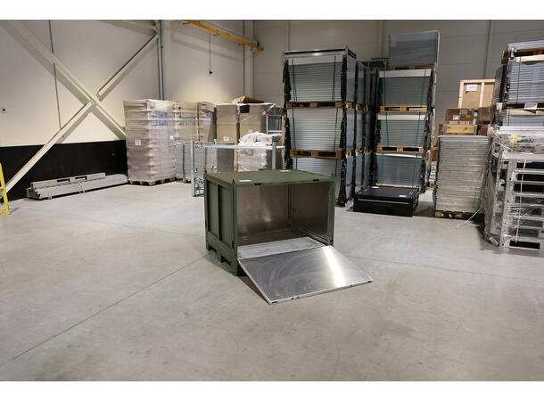 BOKS JMIC SAMMENLEGGBAR ALU 1300 x 1110 x 1090mm, 150 / 1500kg 