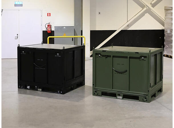 BOKS JMIC SAMMENLEGGBAR ALU 1300 x 1110 x 1090mm, 150 / 1500kg 