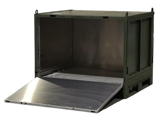 BOKS JMIC SAMMENLEGGBAR ALU 1300 x 1110 x 1090mm, 150 / 1500kg 