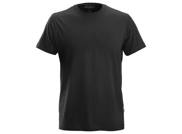 T-SKJORTE 2502 SORT STR: XL Snickers 