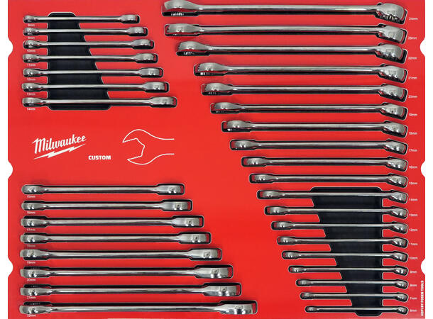NØKKELSETT TOOLGUARD™ 34 DEL HDFI - Milwaukee Custom 