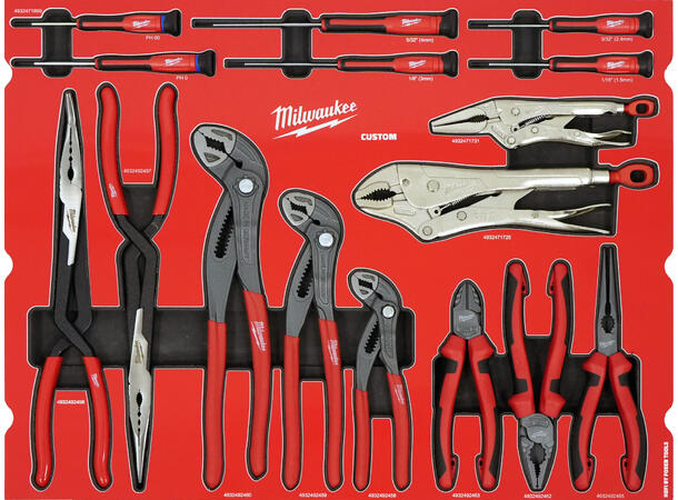 VERKTØYVOGN 208 DELER :SPESIAL EDITION:: 30" / 78 CM ToolGuard™ Milwaukee Custom 