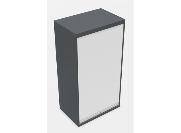 VERKSTEDSKAP M. RULLEPORT 1038X691X1950 54X27E, NCS 6502-B, grå, Lista 