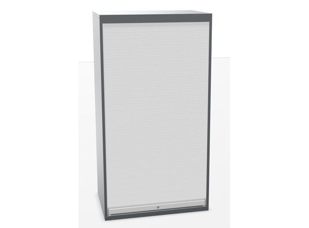 VERKSTEDSKAP M. RULLEPORT 1038X691X1950 54X27E, NCS 6502-B, grå, Lista 